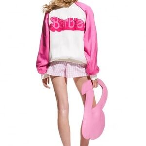 Barbie x Zara Reversible Satin-effect Bomber Jacket NWT XL